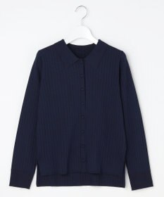 ANY SIS ポロカラーリブ ニット