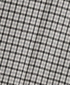 23区 L ウールミルドストレッチチェック ワイドパンツ