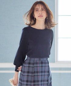 ANY SIS 【洗える】異素材コンビ ニット