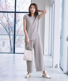 Tiaclasse 【2点セット・新色追加・洗える】クリスタルプリーツセットアップ