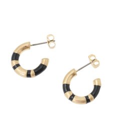 AMERICAN HOLIC ハーフカラーフープピアス