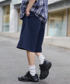WEGO 【ユニセックス着用ITEM/SMサイズ展開/ウエストゴム】スウェットバギーショーツ