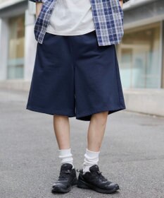 WEGO 【ユニセックス着用ITEM/SMサイズ展開/ウエストゴム】スウェットバギーショーツ