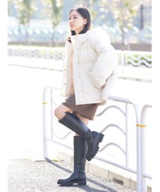 earth music&ecology フーディー中綿ブルゾン