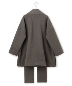 J.PRESS YORK STREET 【WOMEN】NEEDLE JERSEY マフラー付コート