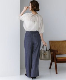 23区 【先行予約】クリアトリコットジャージー 2WAY ブラウス