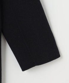 J.PRESS LADIES S 【リバーシブル】ウールナイロン リバーチェック ノーカラー ロングコート