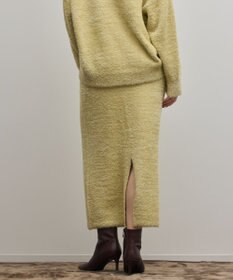 GRACE CONTINENTAL ラメフェザーニットスカート