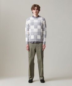 J.PRESS MEN 【Cash Lamb’s Wool】クレイジーパターンニット / クルー