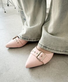 WEGO ハトメベルトポインテッドシューズ