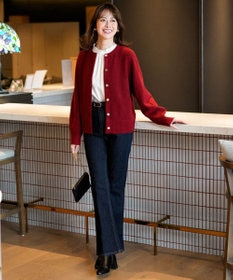 ANY SIS S 【前後着用可能】Airニット カーディガン