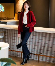 ANY SIS S 【前後着用可能】Airニット カーディガン