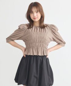 earth music&ecology ポコポコシャーリングトップス