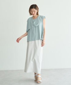 YECCA VECCA ドレープブラウス