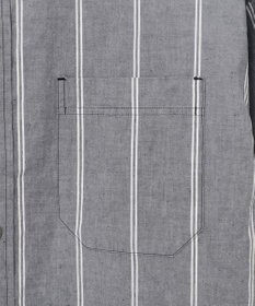 JOSEPH ABBOUD MOUNTAIN 【SPACE／UNISEX】JOE COTTONワイドストライプ シャツ