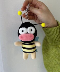 WEGO スリムたらこみつばちぬいぐるみキーホルダー