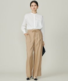 自由区 L SOMELOSバンドカラー ブラウス