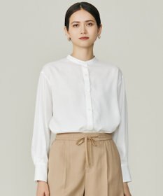 自由区 SOMELOSバンドカラー ブラウス オフ