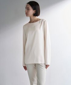 UNFILO サテン レイヤードブラウス