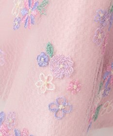 ANY KIDS 花柄刺繍ワンピース