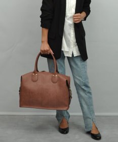 UNBILLION Otias シュリンクタイプ合皮タウンボストンバッグ