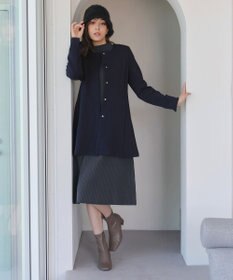 Tiaclasse 【安田美沙子さん着用・新色・XSサイズ追加】リブ切替ニットワンピース