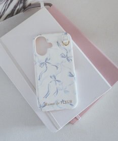 Maison de FLEUR リボンプリントアイフォン16ケース