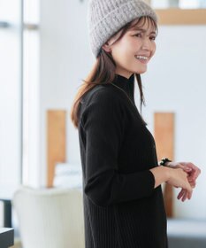 Tiaclasse 【安田美沙子さん着用・新色・XSサイズ追加】リブ切替ニットワンピース