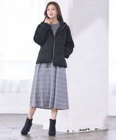 Tiaclasse ファイバーダウン×ダンボール異素材ショートコート