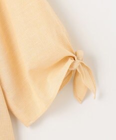 J.PRESS LADIES 【洗える・吸水】 BEZピンチェック キーネック ブラウス