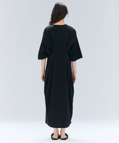 BEIGE， 【洗える】S.BABILA / スリットネックウエストタックワンピース