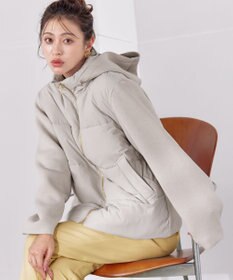 Tiaclasse ファイバーダウン×ダンボール異素材ショートコート