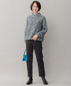 自由区 【洗える】リブレスコール ストレートパンツ