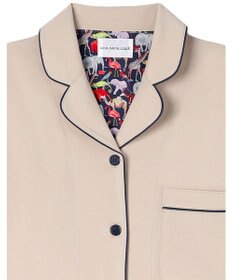 une nana cool 【綿100%】70/2 天竺 半袖開襟パジャマ MADE WITH LIBERTY FABRIC