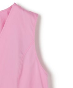 uncrave コットンクロスプレーン ペプラムジレブラウス