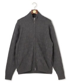 J.PRESS MEN 温かさと軽さの快適素材【ストレッチ / イージーケア】【FLEX YARN】リンクスフルジップ  ニットカーディガン