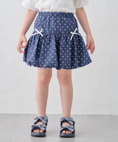 ANY KIDS 【洗濯機可能】バルーン ドットスカート
