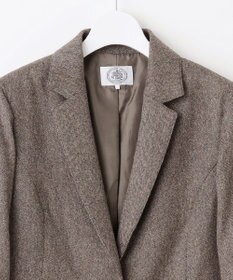J.PRESS LADIES 【セットアップ対応】ウールストレッチツイード テーラード ジャケット