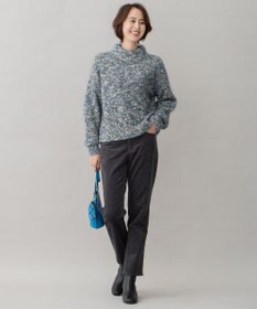 自由区 【洗える】リブレスコール ストレートパンツ