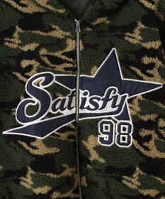 WEGO 迷彩ロゴボアパーカー