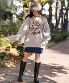 WEGO 【ユニセックス着用ITEM】ベロアモールグラフィックプルオーバー