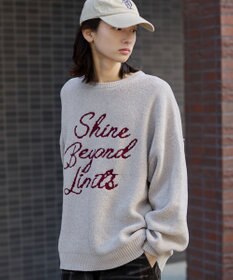 WEGO 【ユニセックス着用ITEM】ベロアモールグラフィックプルオーバー