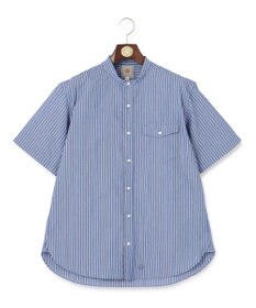 J.PRESS MEN 【クールマックス】サッカー マルチストライプ バンドカラーシャツ