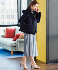 Tiaclasse ファイバーダウン×ダンボール異素材ショートコート