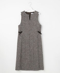 J.PRESS LADIES S ウールシルク ハウンドトゥース ジャンパースカート