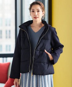 Tiaclasse ファイバーダウン×ダンボール異素材ショートコート