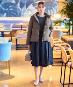 Tiaclasse ファイバーダウン×ダンボール異素材ショートコート