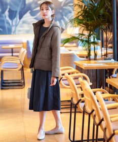 Tiaclasse ファイバーダウン×ダンボール異素材ショートコート