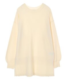 earth music&ecology バックヘムプリーツチュニック