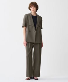 uncrave 【佐藤晴美さん着用】ウォッシャブルドライサップ ハーフスリーブジャケット